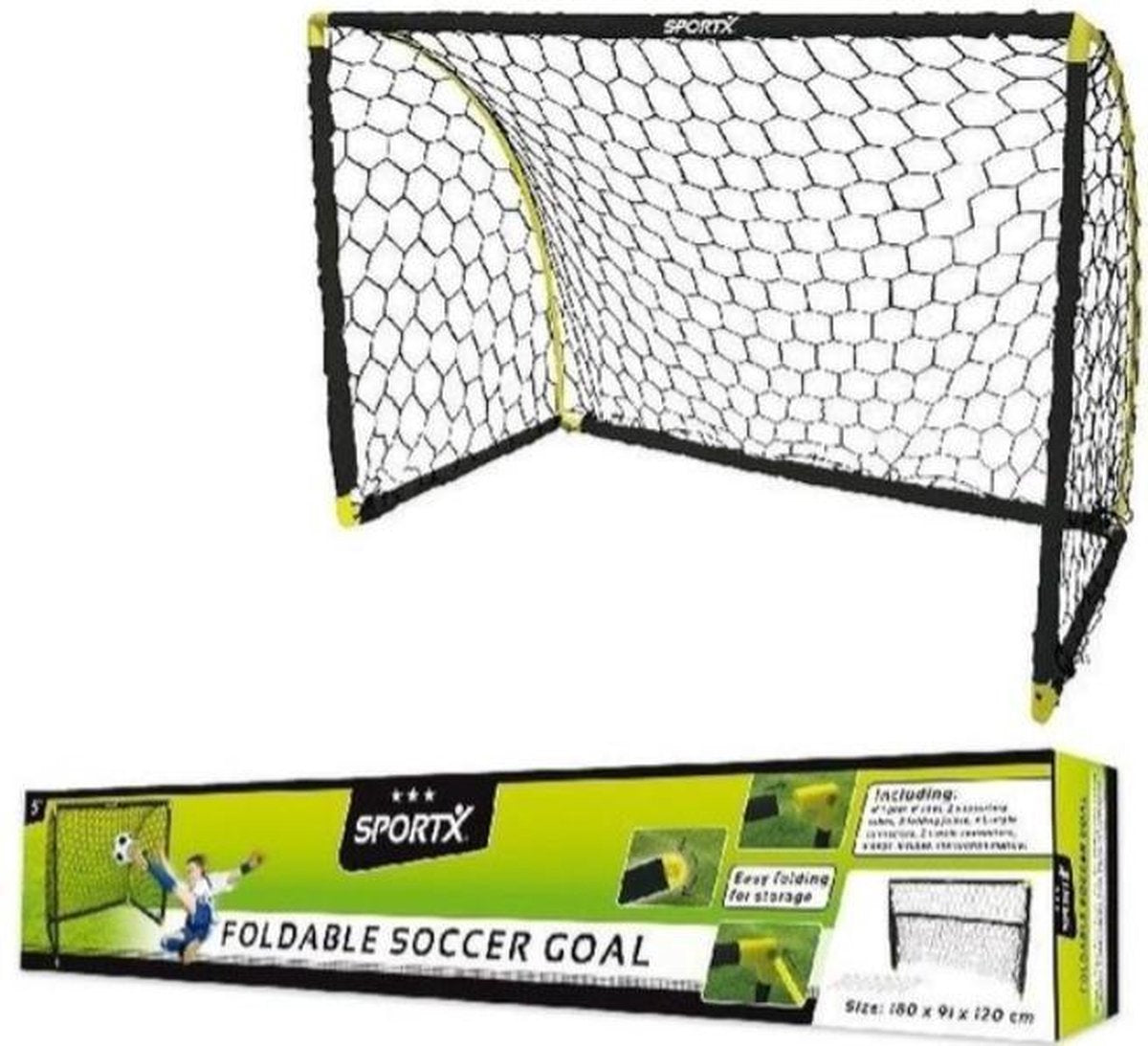 Voetbal goal/voetbaldoel 180 x 91 x 120 cm