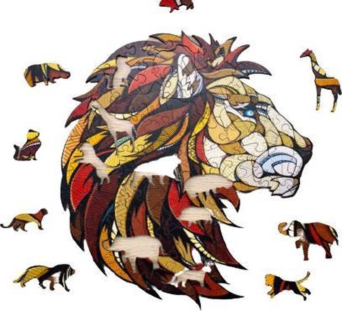 Eco Wood Art Houten Puzzel Lion