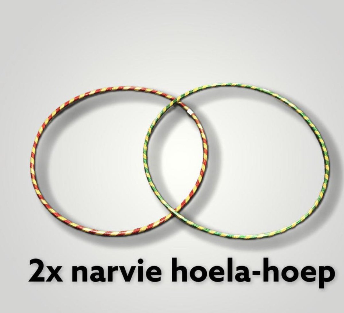 2 X Hoela Hoep Hoepel Glitter Diverse Kleur - 74 cm - Hoelahoep - Hula Hoop- NARVIE