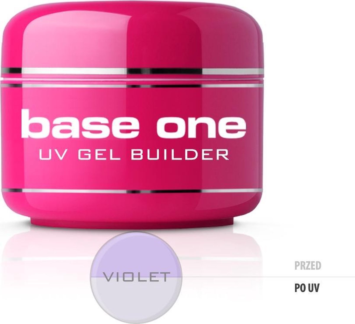 Silcare - Gel Base Gel Builds Into A Chison One Violet 50G