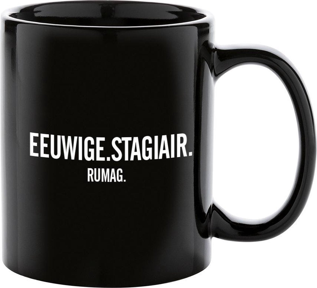RUMAG Eeuwige stagiair Mok Zwart