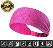 Haarband – Sporthaarband – Fitness - Yoga Haarband – Zweetband – Hoofdband – Dames Haarband – Heren Haarband - Bandana - Donker Roze