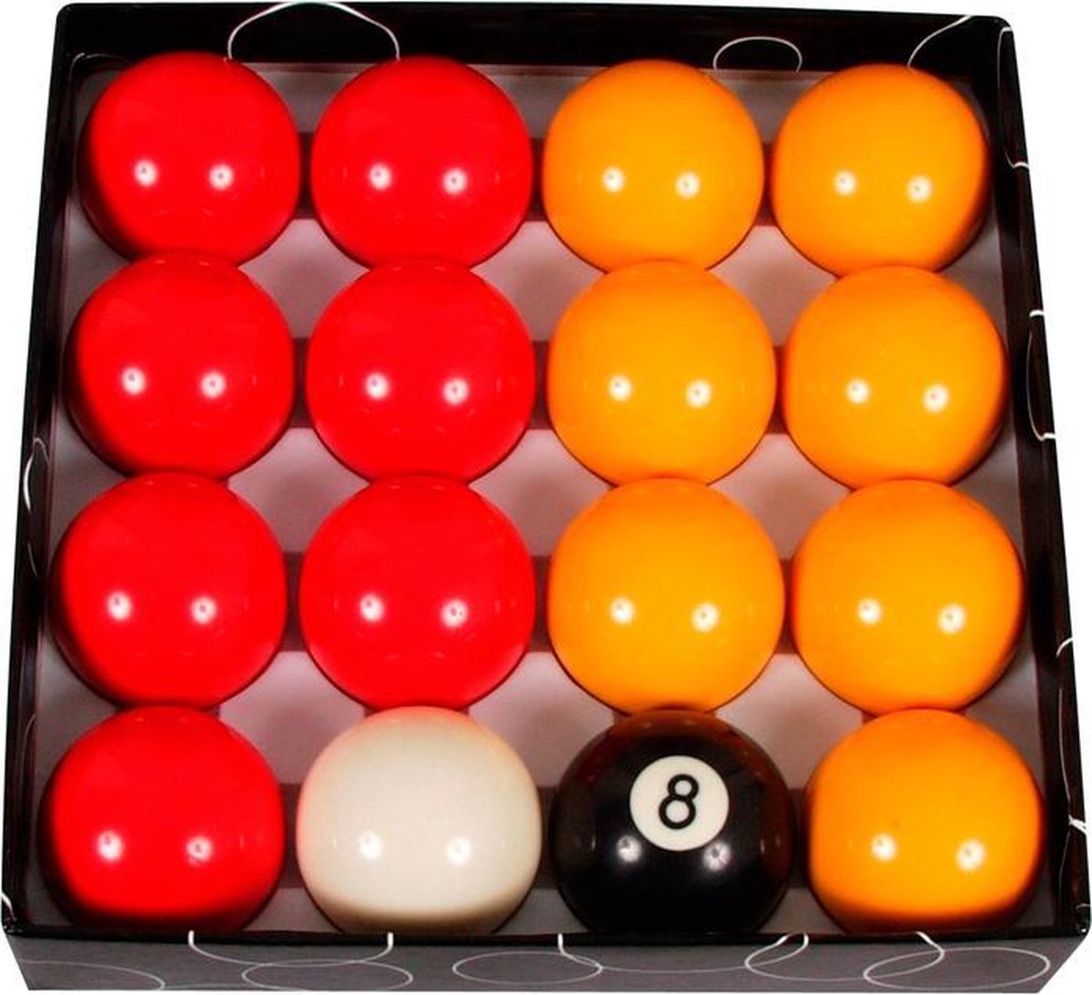 Pool ballen set Ventura polyester 50.8mm Casino English pool