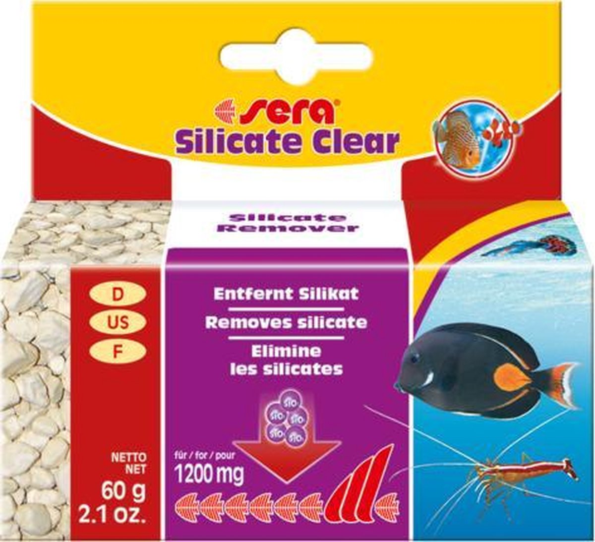 Sera Marin silicate clear  60 gr silicaatbinder tegen kiezelalgen