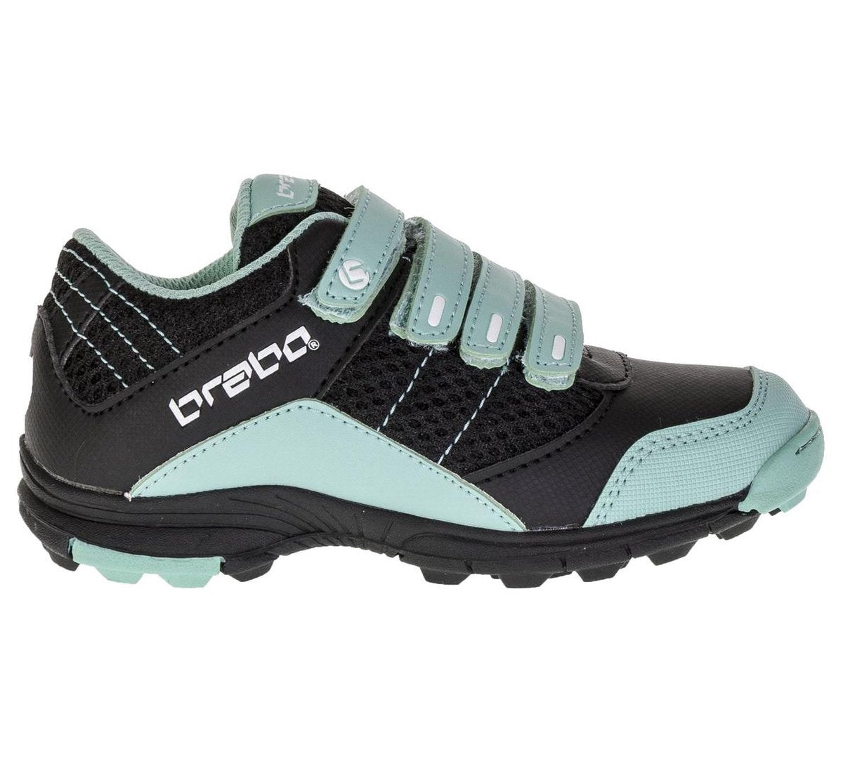 Brabo Velcro Hockeyschoen Junior Hockeyschoenen - Maat 30 - Unisex - zwart/blauw