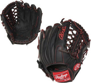 Rawlings - Honkbal Handschoen - Leer - R9 Jeugd Pro - Zwart/Rood - 11