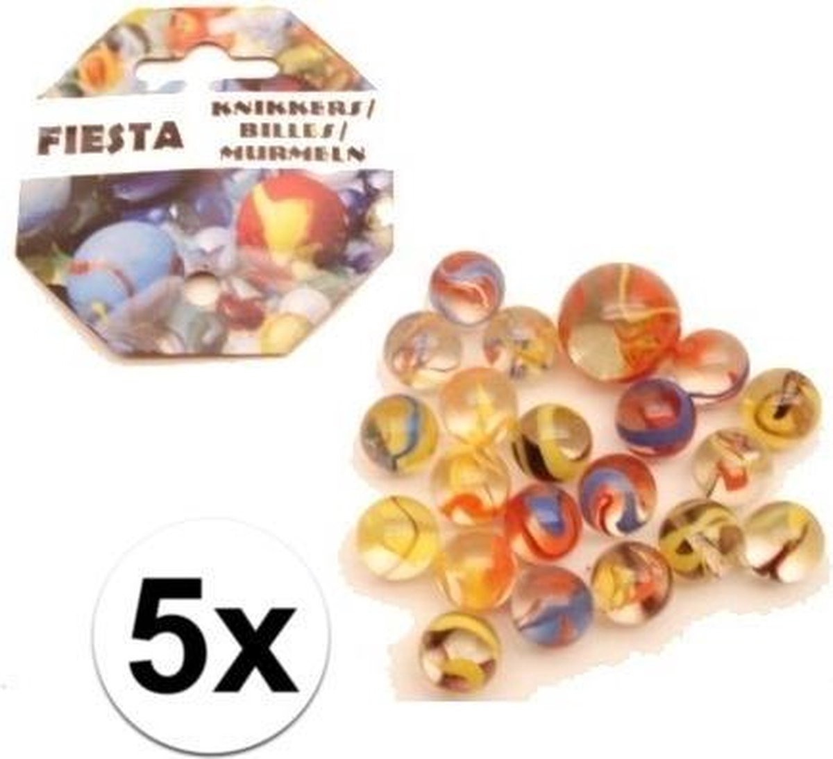 5 Netjes fiesta knikkers