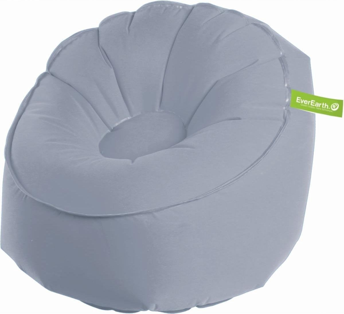 Everearth Poef 150 Cm Blauw