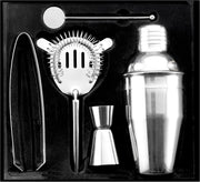 Cocktailset bestaande uit een roestvrijstalen shaker (350 ml)