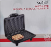 Watshome tosti-ijzer/croque-monsieur-ijzer/grillplaatje 22 x 13 cm 700 Watt.