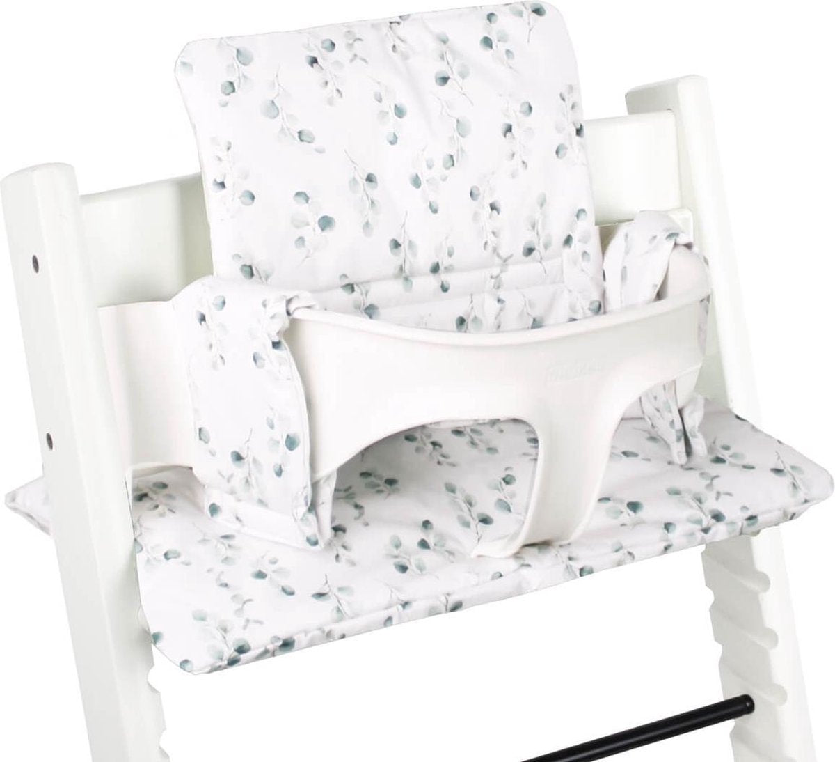 Ukje Stokke Tripp Trapp Kussenset - Geplastificeerd - Wit eucalyptus