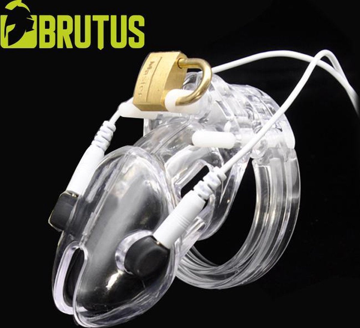 BRUTUS Volt Cage - Electro Chastity Cage Kuisheidskooi - Clear