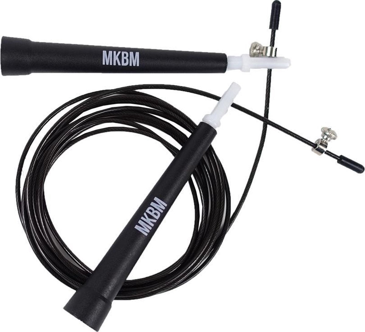 MKBM Springtouw van Fajah Lourens - Onmisbare Sportaccessoire voor Afvallen en Conditie - 1 Stuk (Zwart)