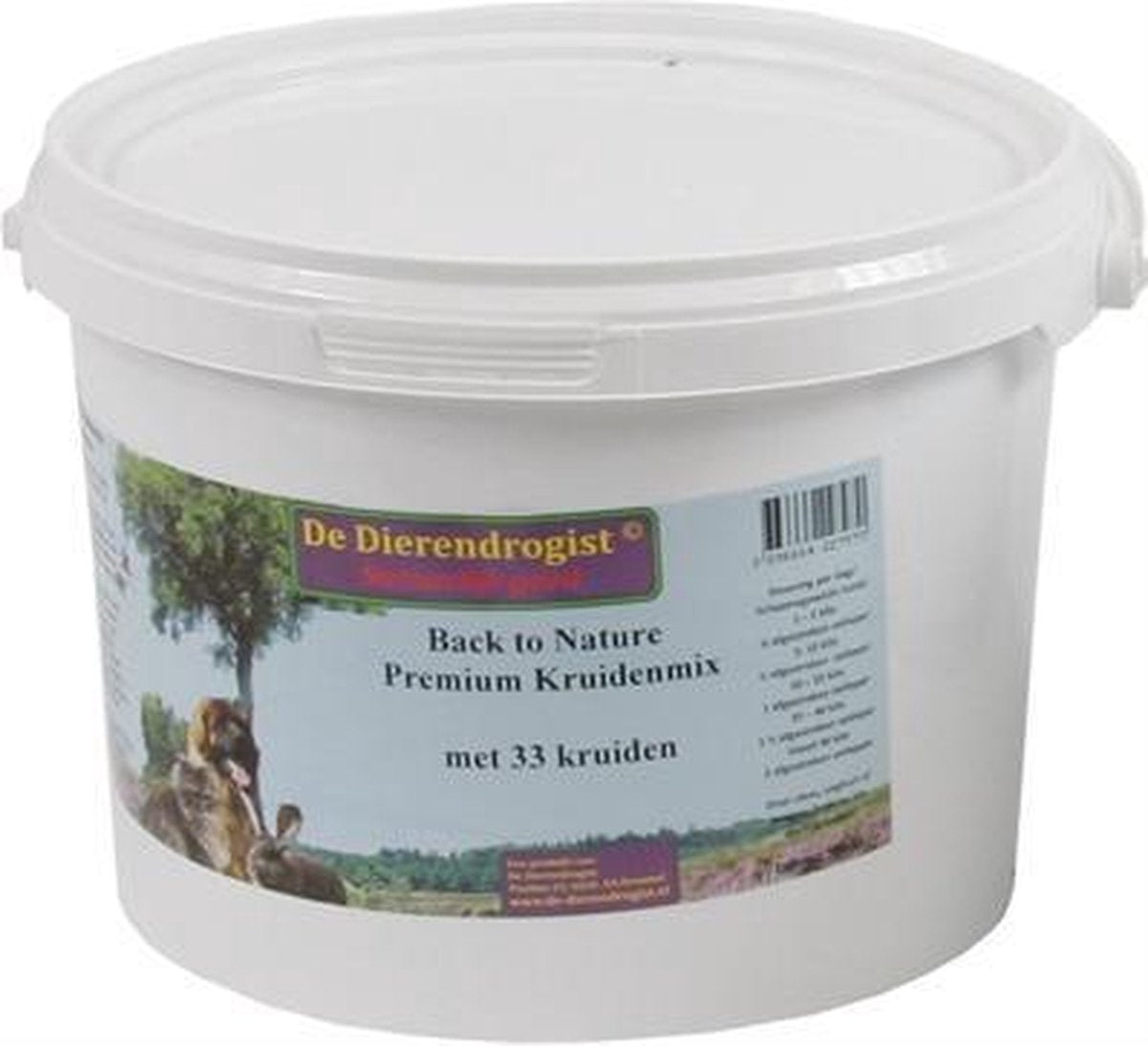 Dierendrogist back to nature premium kruidenmix met 33 kruiden - 900 gr - 1 stuks