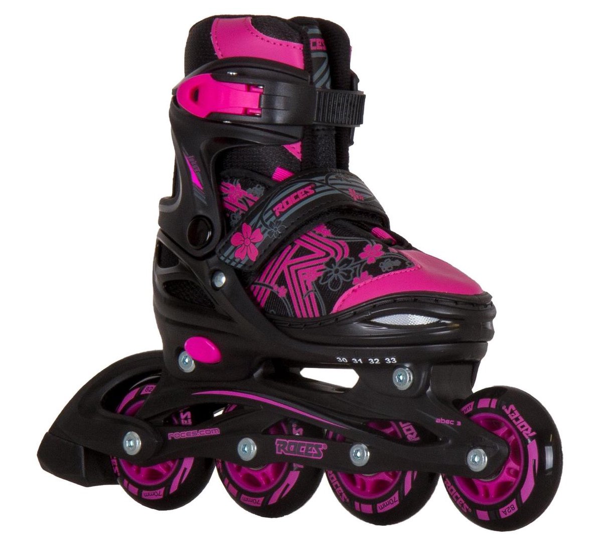 ROCES Inlineskates Kinderen JOKEY 3.0 GIRL - Zwart/Roze 38-41