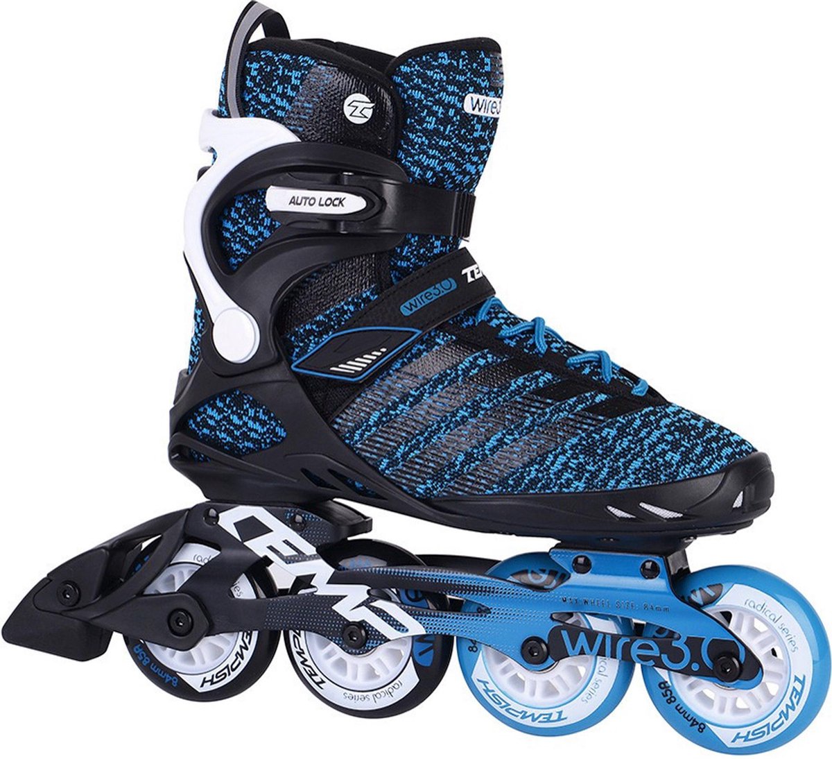 Tempish Inlineskates - Maat 44 - Unisex - zwart - blauw