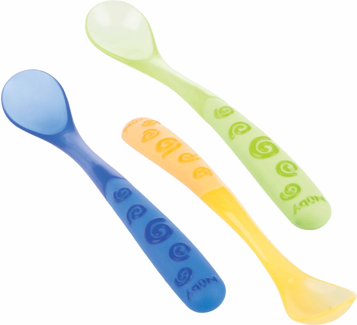 Nûby - Lange babylepels - 3st - Geel
