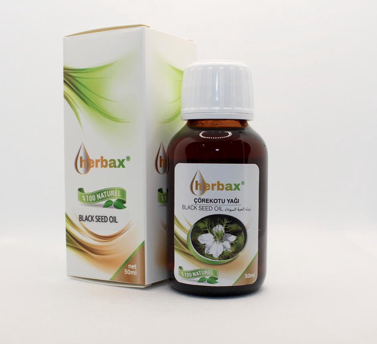 Zwarte Zaad Olie - Etherische Olie - 100 % Puur - 50 ml - Herbax