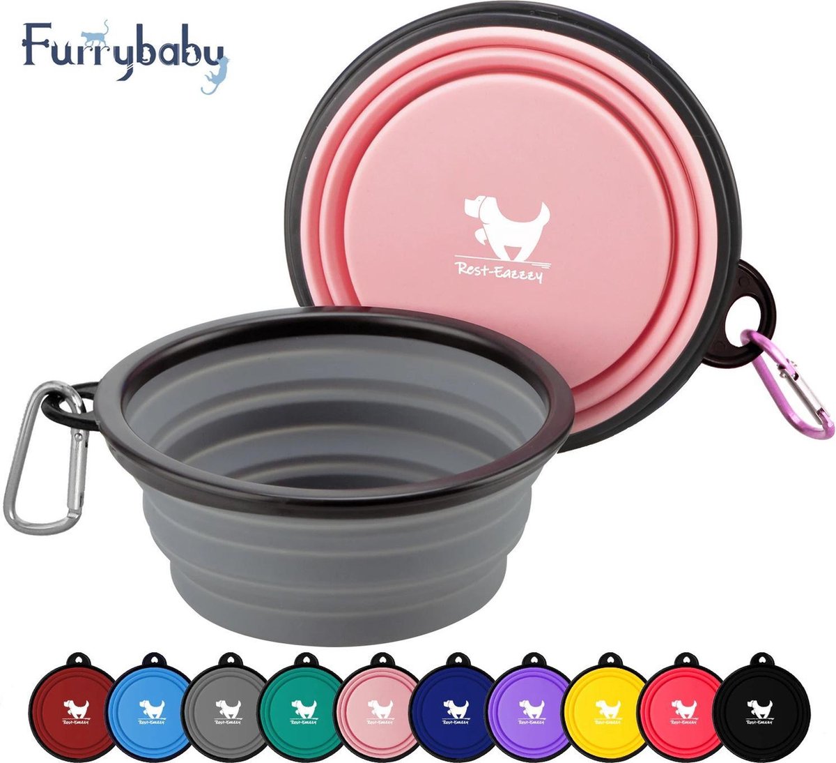Siliconen Kom Draagbare Opvouwbare Inklapbare Kat Hondenvoer Water Feeding Reizen Outdoor Kom Huisdier Accessoires