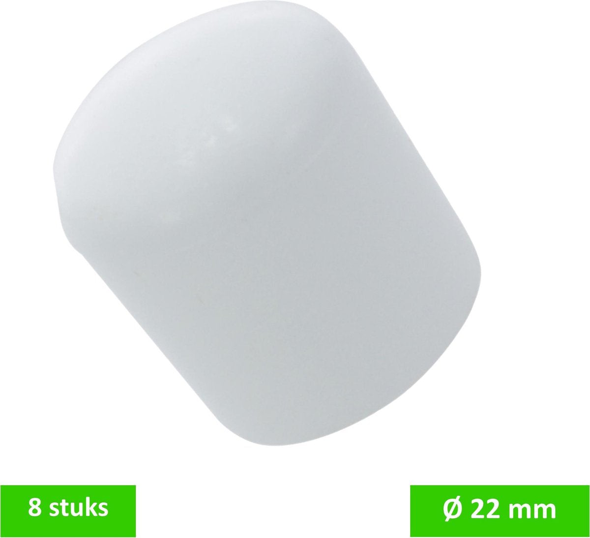 DELTAFIX peerdoppen Ø 22 mm | wit | 8 STUKS