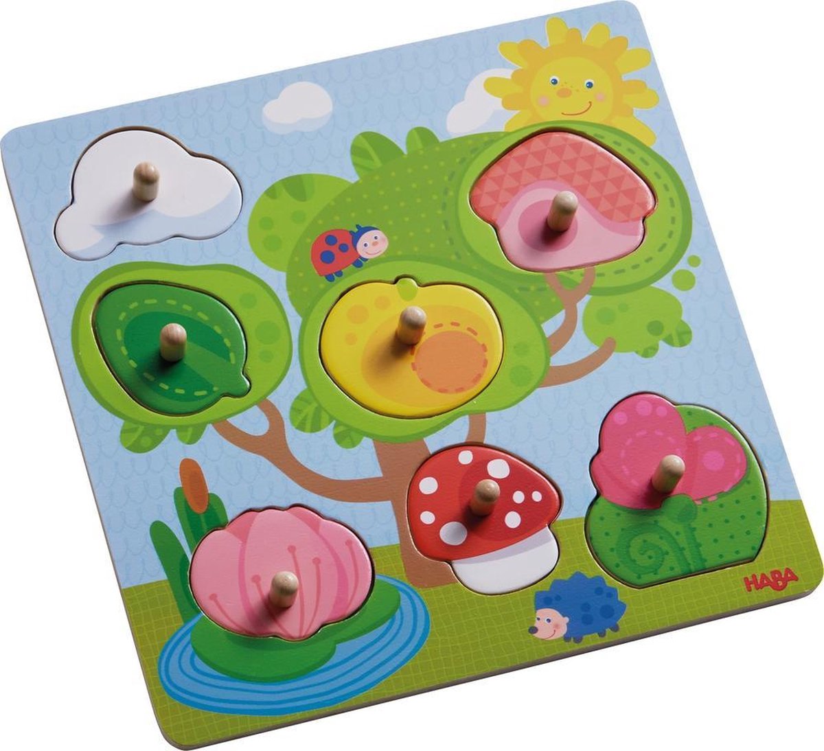 Haba - Inlegpuzzel - Dierenverstoppertje