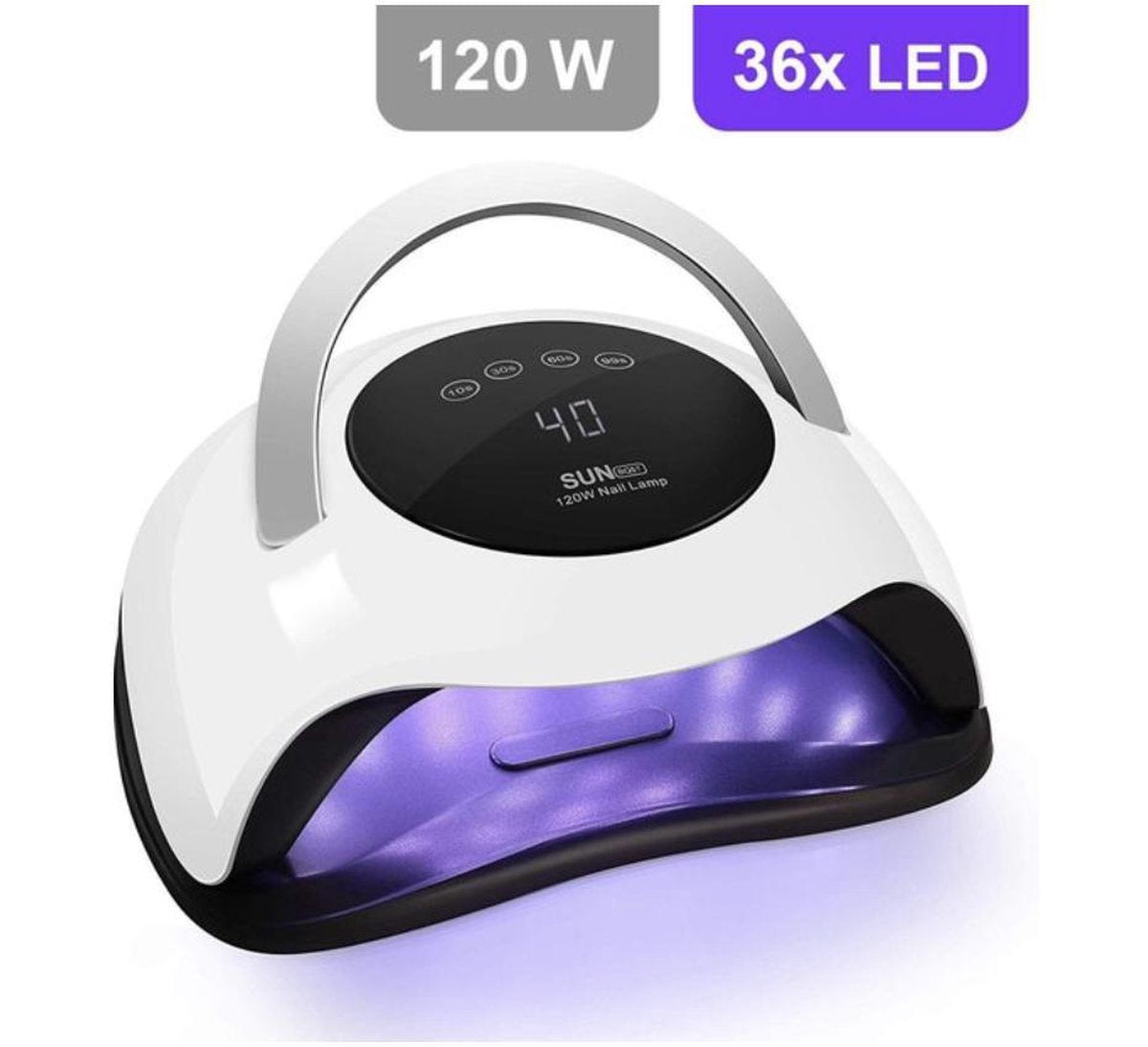 Cloxks – 120 Watt UV lamp gelnagels – Gellak  – Nagellamp - Nageldroger – LED lamp nagels – Gelnagels – Gellak lamp – Ingebouwde timer – Manicure – Salon