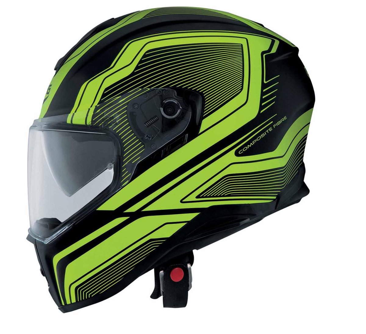 Caberg Drift Flux - Mat Zwart / Fluor Geel