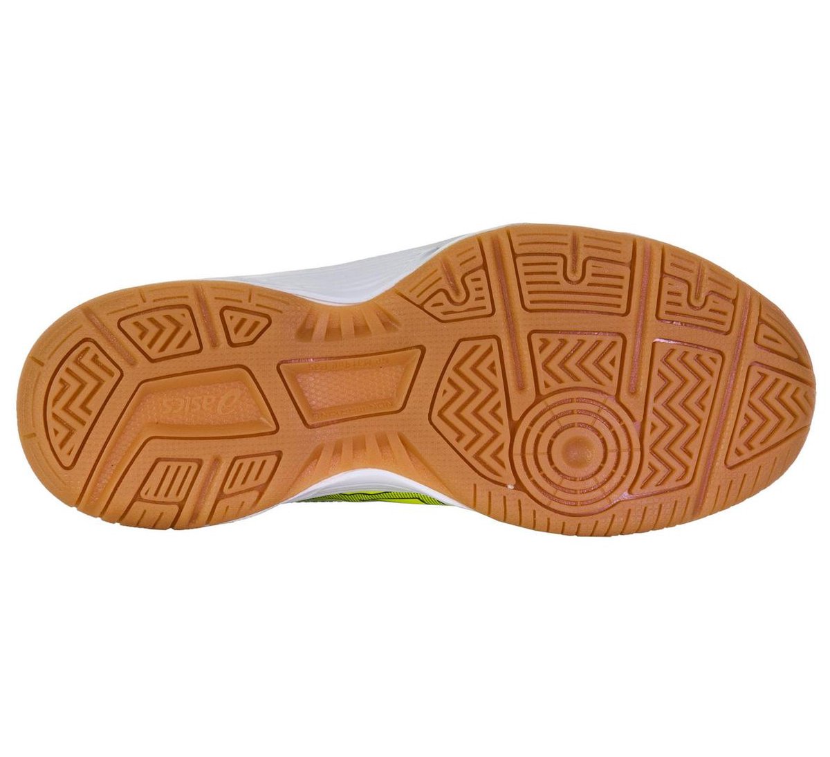 Asics Upcourt 2 (GS) indoorschoenen Junior Sportschoenen - Maat 37 - Unisex - geel/zwart