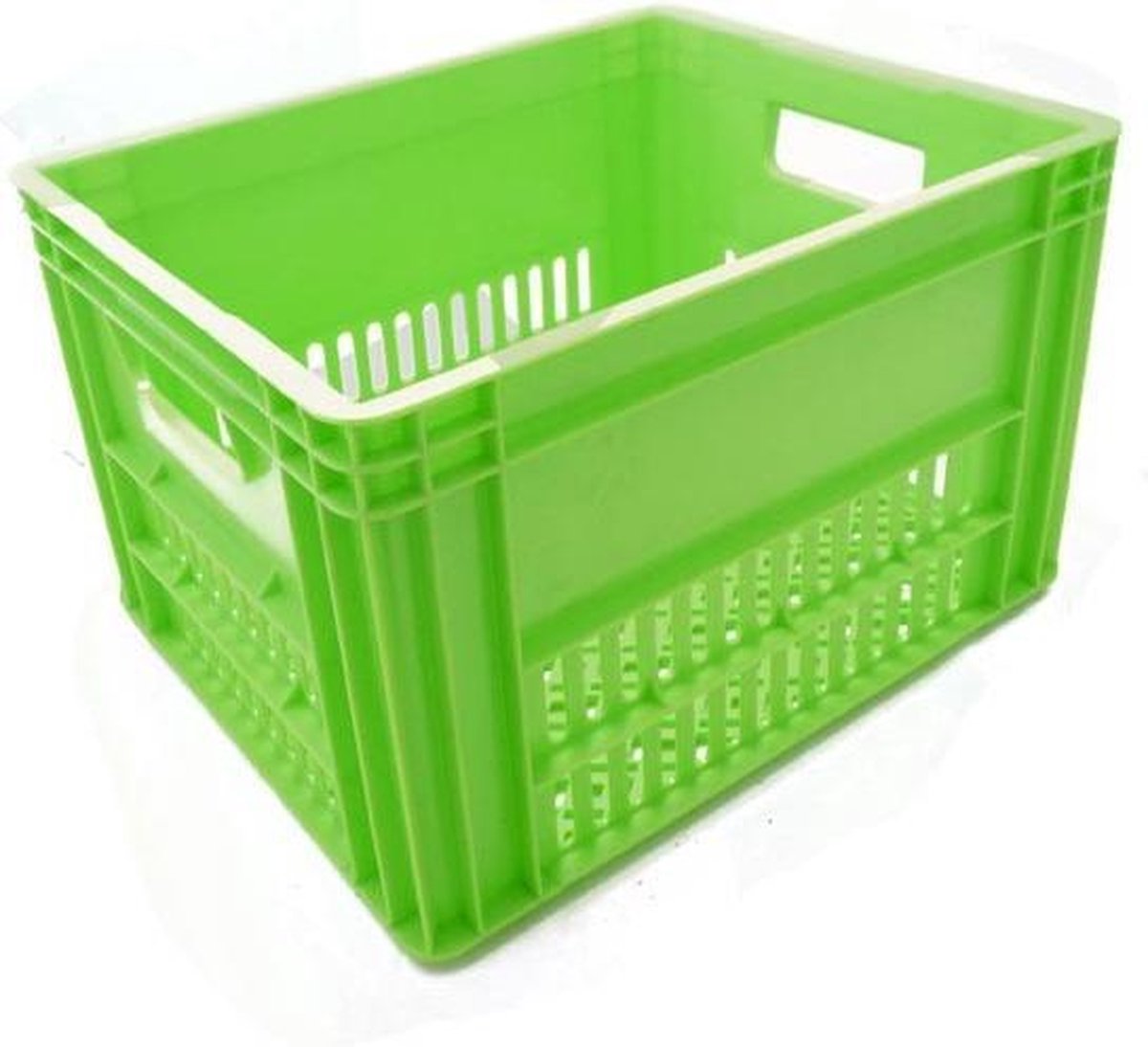 Amigo Kunststof Fietskrat 43x35x27 Cm Lime Groen