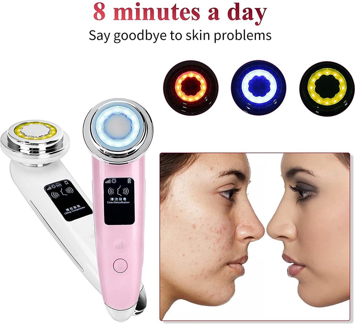 Lichttherapie Ultrasone Gezichtsmachine