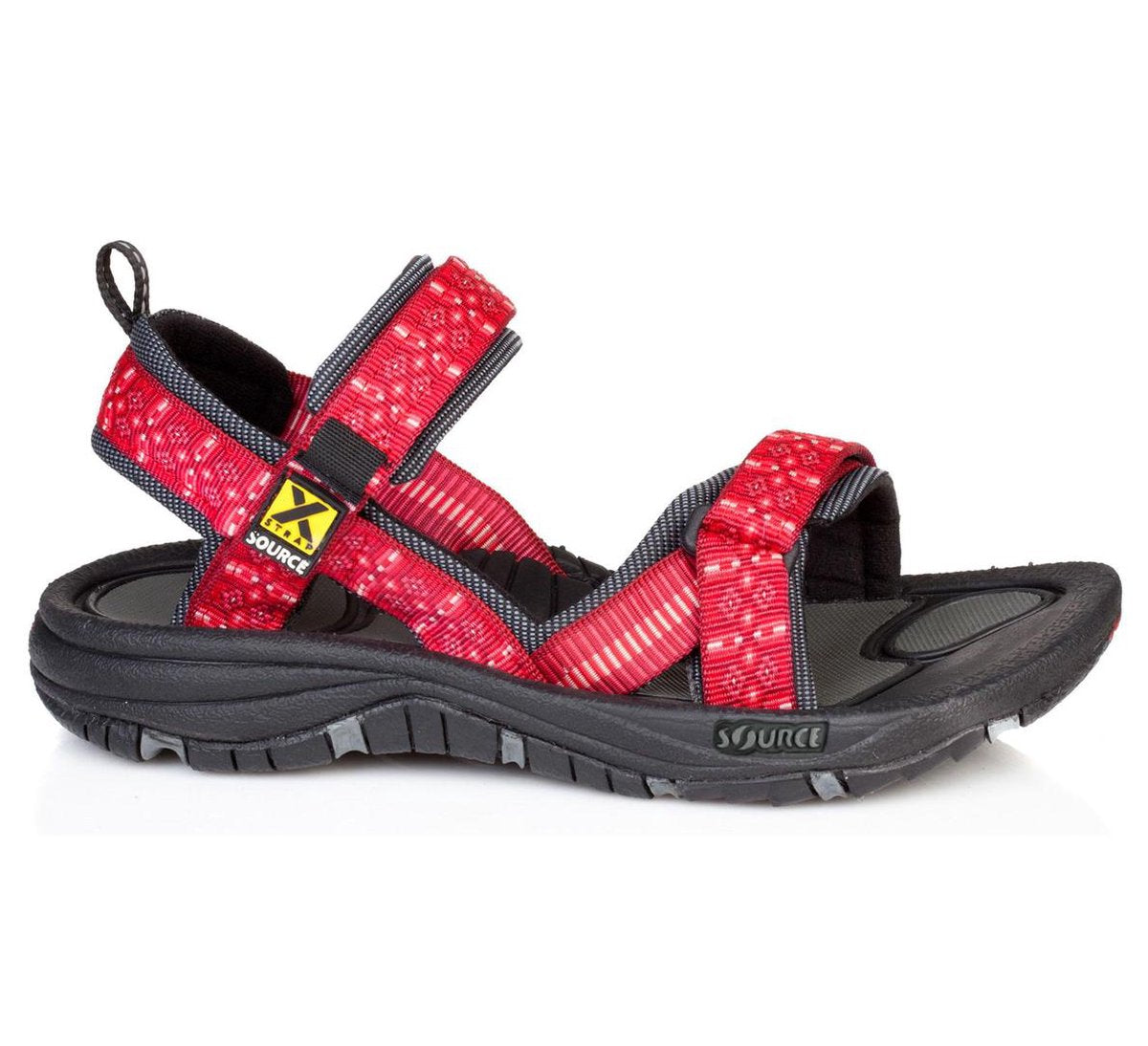 Source Classic Sandaal dames Wandelsandalen - Maat 38 - Vrouwen - rood/zwart/wit