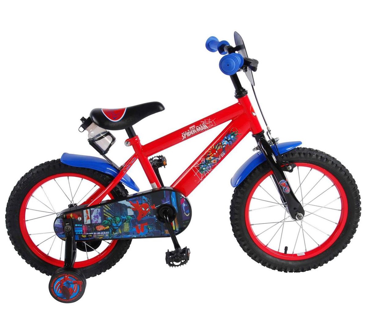Ultimate Spider-Man Kinderfiets - Jongens - 16 inch - Rood Zwart
