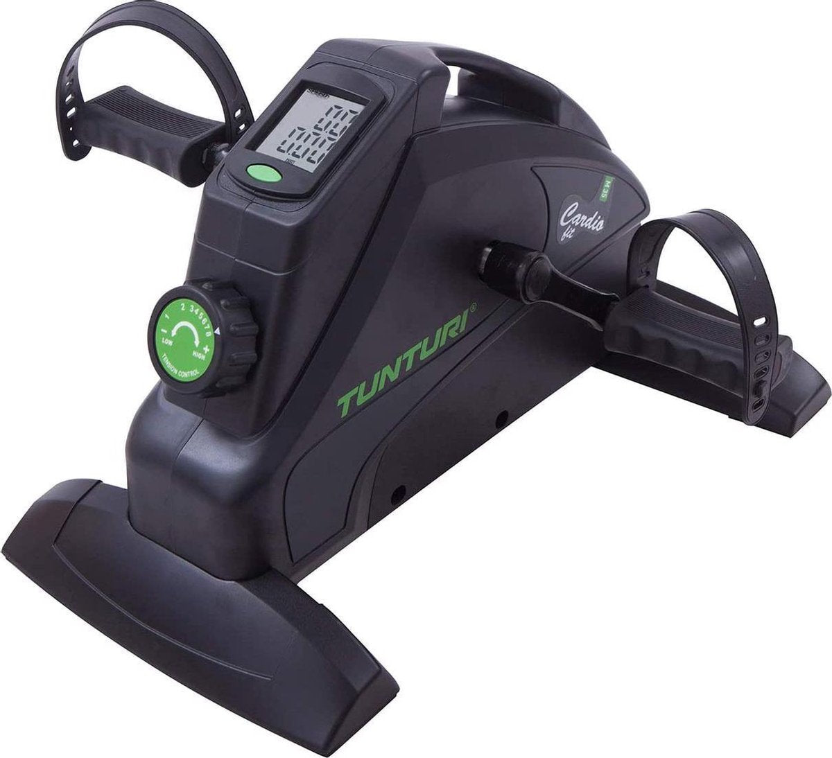 Gutos Tunturi Cardio Fit M35 minifiets hometrainer / pedaaltrainer / arm- en beentrainer / minifiets / bewegingstrainer voor senioren met magnetisch remsysteem en LCD display - zwart