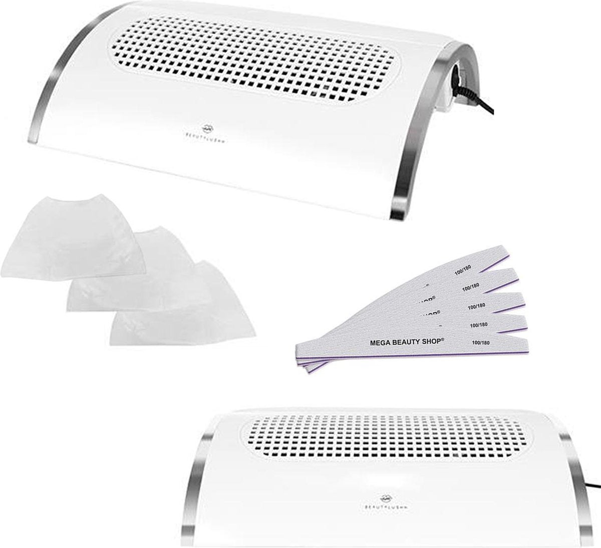 Nail Dust Collector Deluxe-set XXL-Dust collector- Nagelstof afzuiger- Nagel Stofafzuiger/Beautylushh