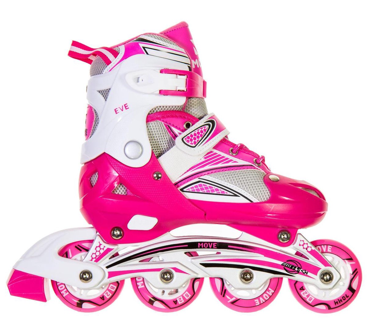 Move Eve Inlineskates - Maat 38-41 - wit/roze