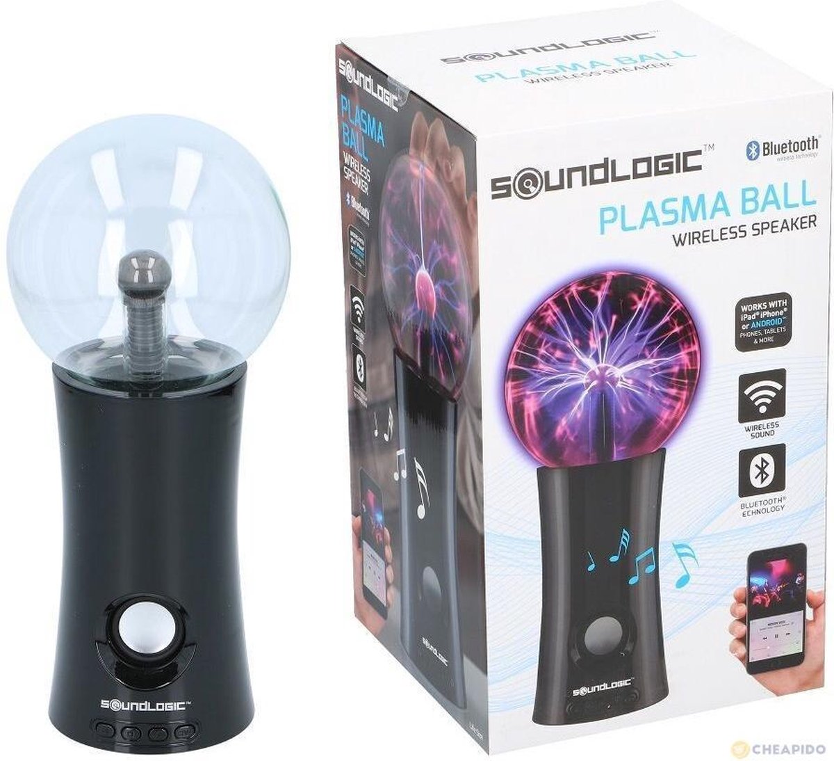 Wireless speaker plasma ball Soundlogic