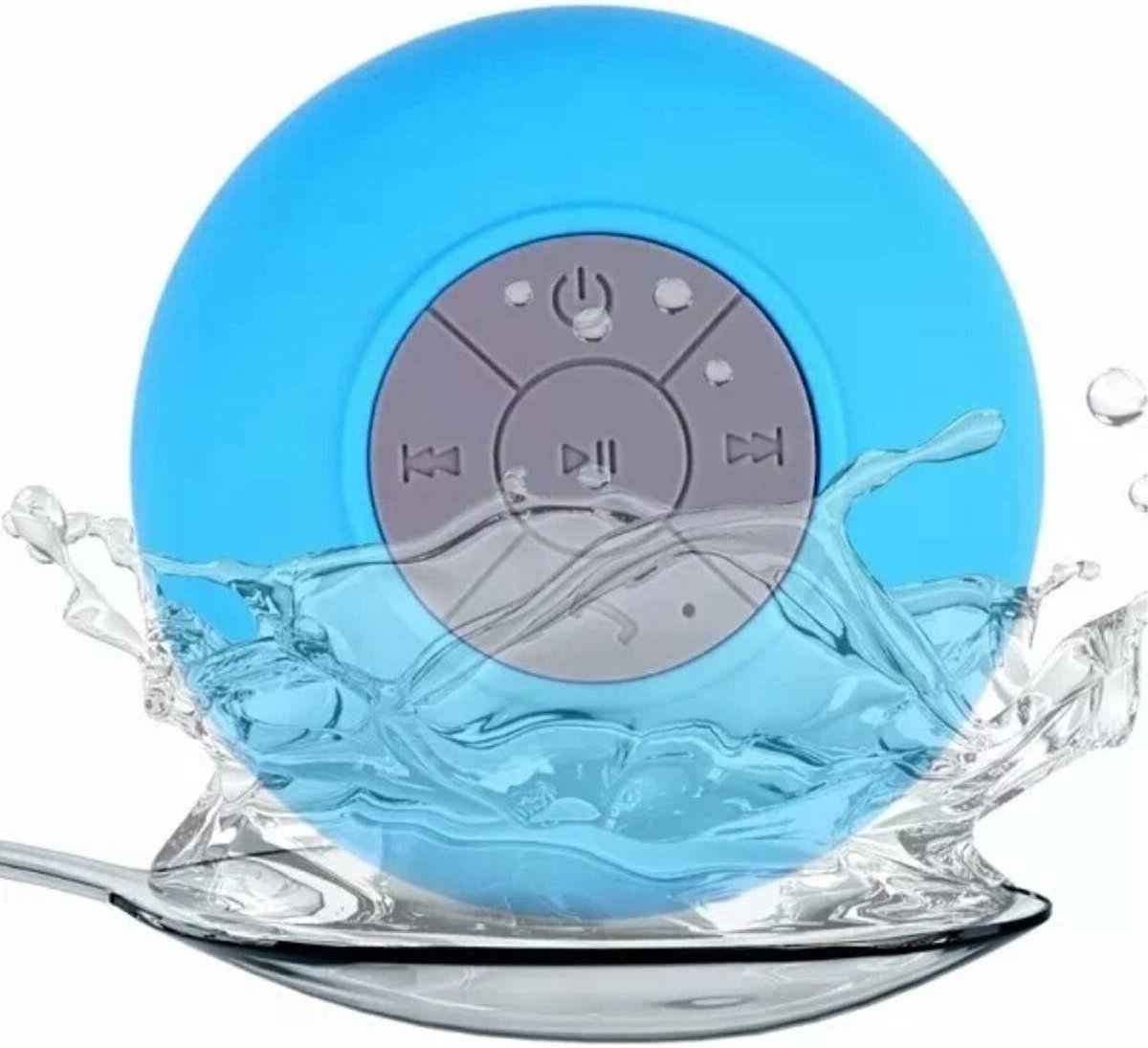 GadgetBay Spatwaterdichte bluetooth douche & bad speaker - Blauw