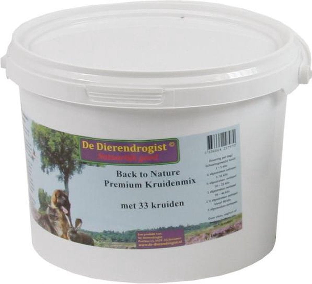 Dierendrogist back to nature premium kruidenmix met 33 kruiden 900 gr