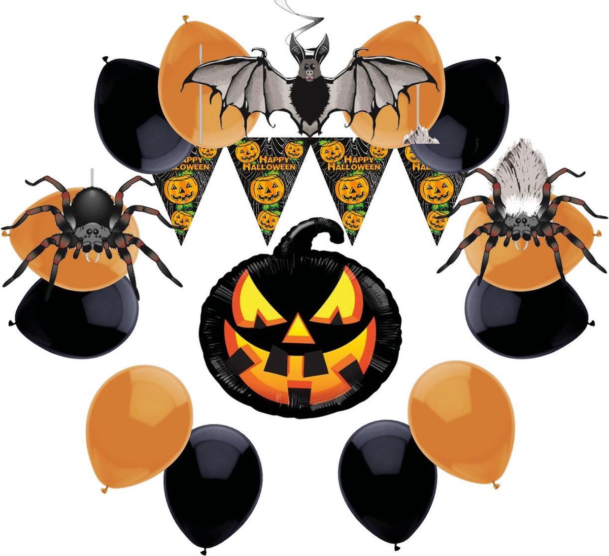 e-Carnavalskleding.nl Halloween versierpakket Small|Kant en klaar Halloween feestversieringspakket
