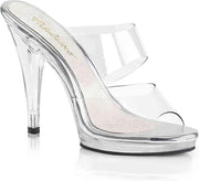 Fabulicious Muiltjes met hak -41 Shoes- FLAIR-402 US 11 Transparant
