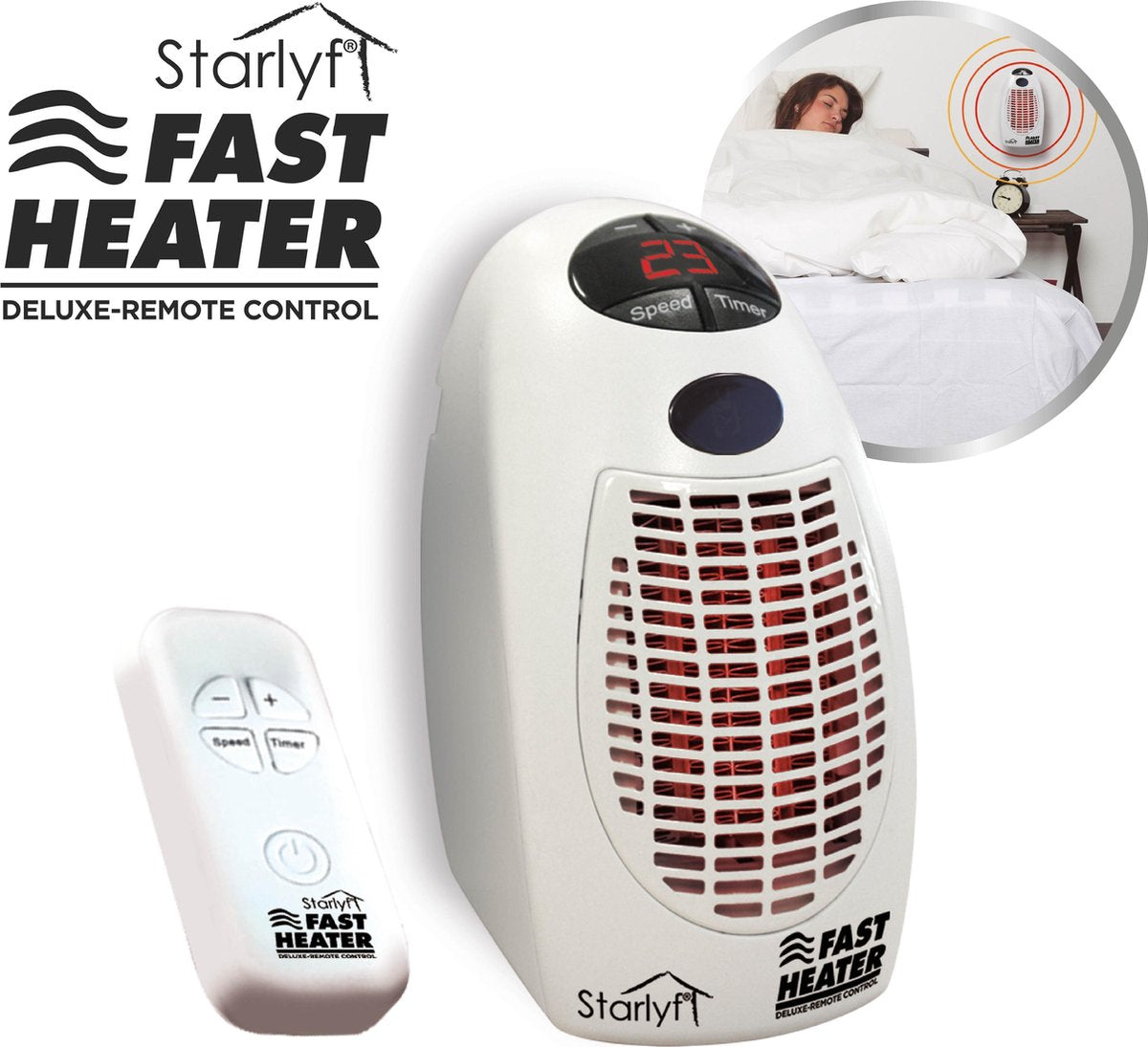 Starlyf Fast Heater Keramische kachel Wit