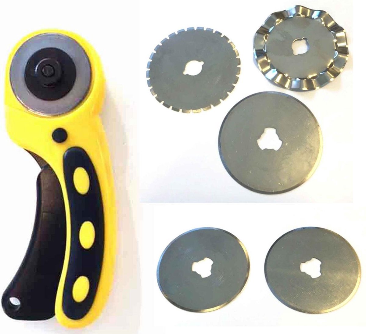 Rolmes - Ø 45mm - Met 5 verschillende Reserve mesjes en Veiligheidssluiting