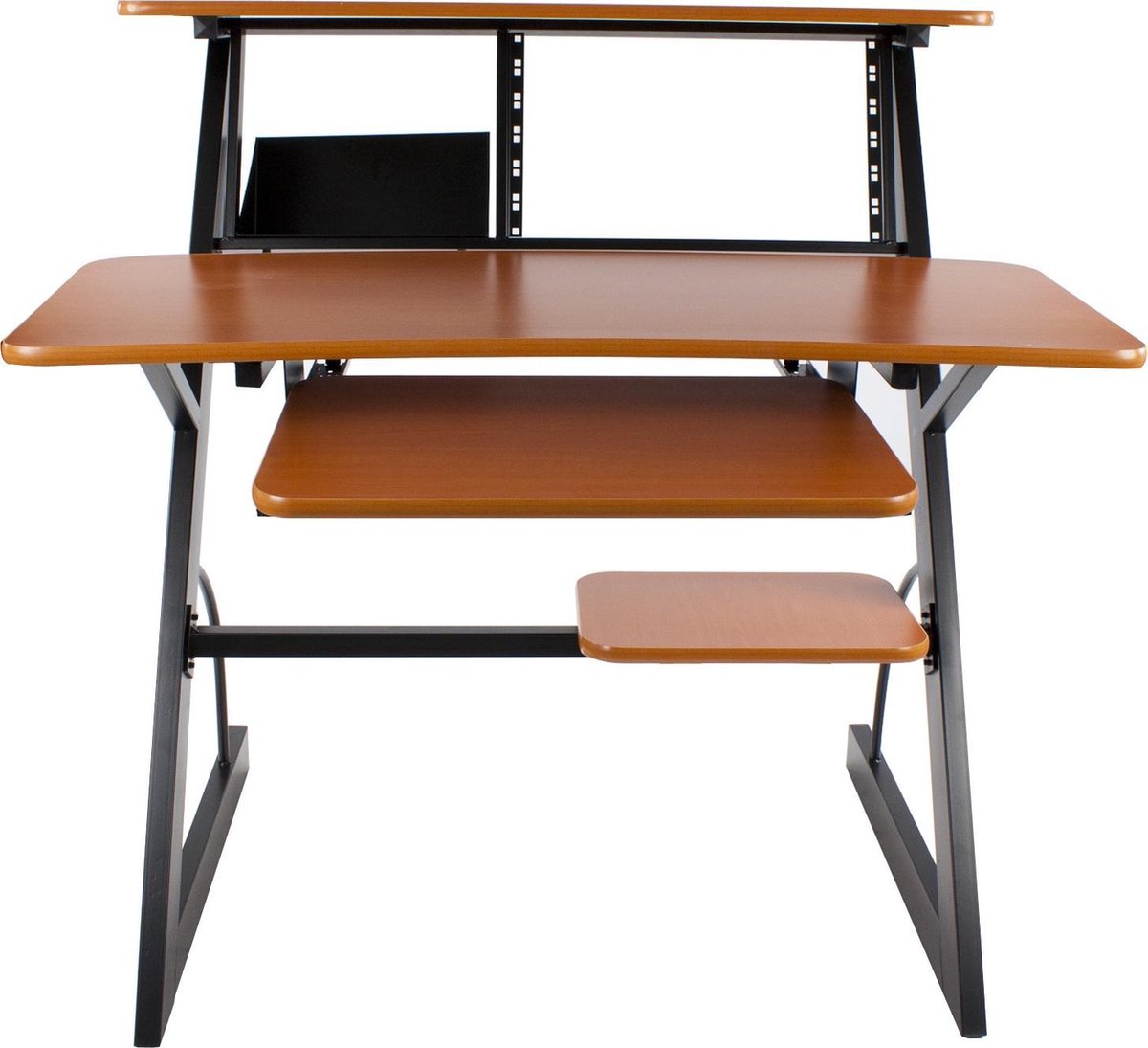 Het werken in een studio gaat het beste wanneer er een degelijk studiomeubel aanwezig is. De WSA-02 van Innox is zo'n meubel. Het meubel is voorzien van een 6U rack en heeft diverse plateaus voor uw apparatuur.