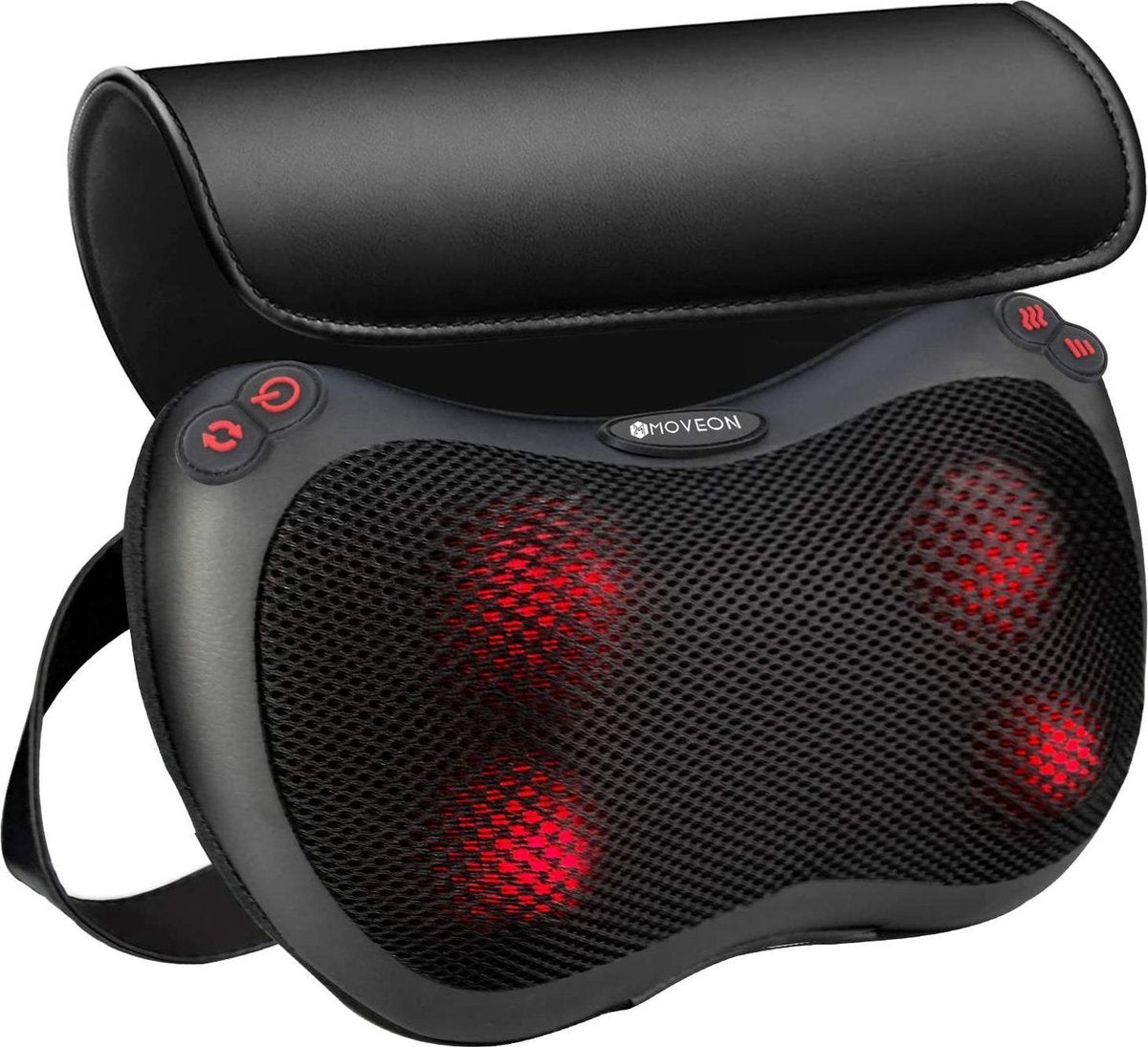 MassageKussen - Zinaps Shiatsu Electric Massager Neck Massager met Warmtefunctie en 3D Roterende Back Massagers voor Neck Shoulder Home Office Auto (WK 02128)