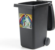 Container sticker Berg - Kandinsky - 40x40 cm - Kliko sticker