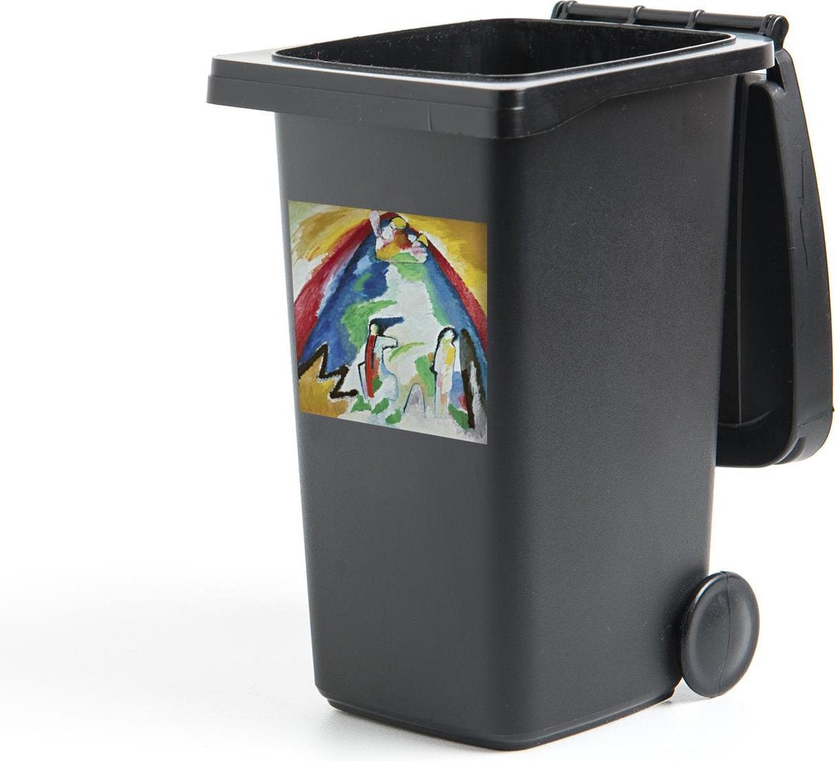 Container sticker Berg - Kandinsky - 40x40 cm - Kliko sticker