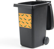 Container sticker Augurk - Patroon - Oranje - 40x40 cm - Kliko sticker