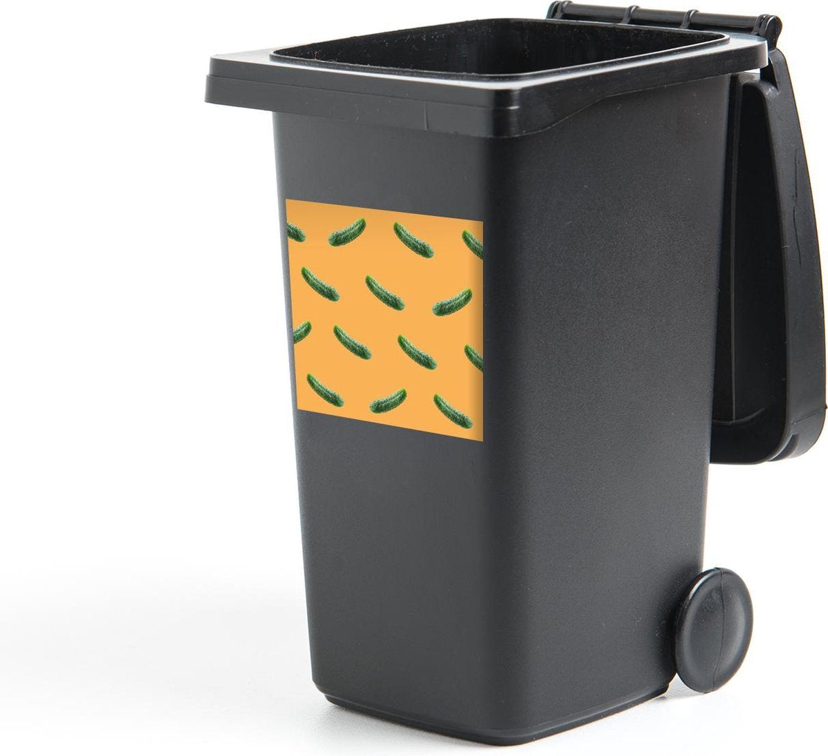 Container sticker Augurk - Patroon - Oranje - 40x40 cm - Kliko sticker