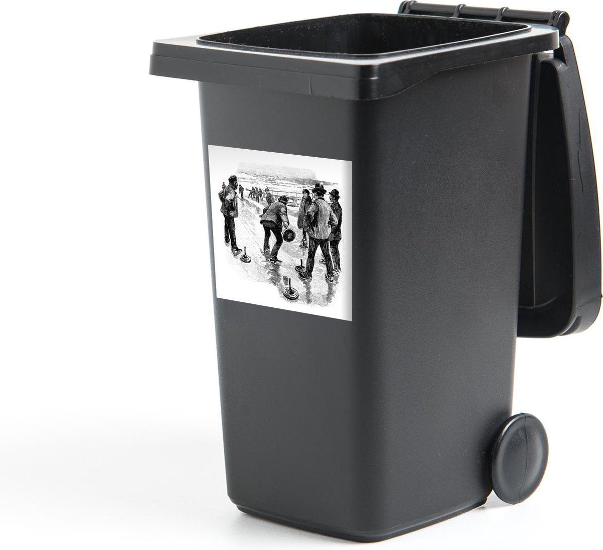 Container sticker Curling - Illustratie - 19e eeuw - 40x40 cm - Kliko sticker