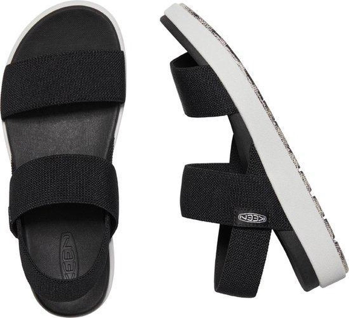 KEEN Dames Elle Backstrap Casual Black Sandaal - Maat 39.5